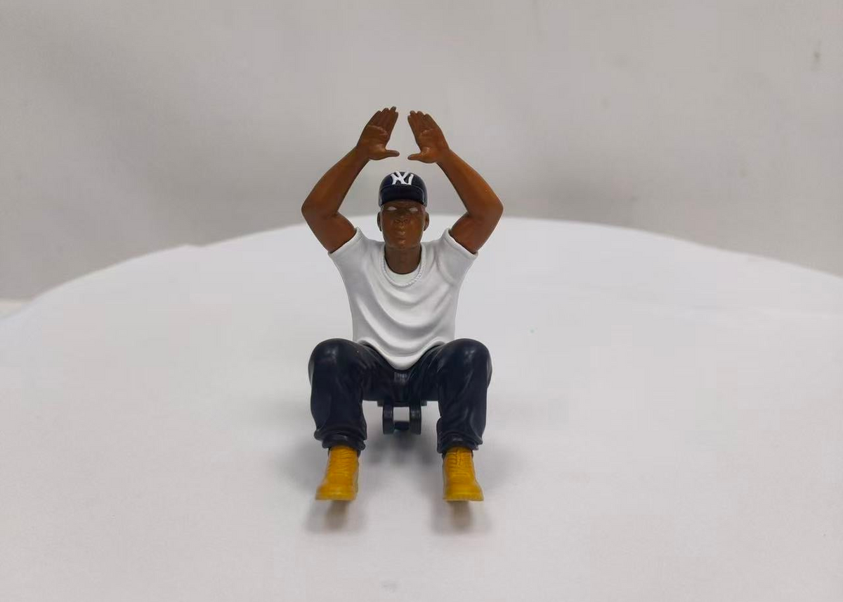 Iconic Seated Hustle Stance